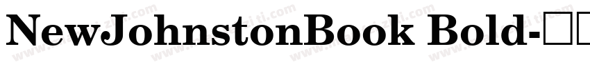 NewJohnstonBook Bold字体转换